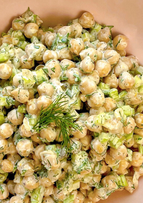 Tangy Garbanzo Bean Salad with Herbs