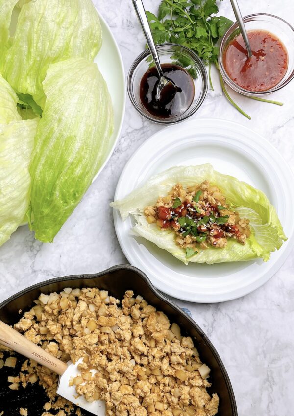 Easiest-Ever Chicken Lettuce Wraps