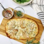 Pear & Gorgonzola Flatbread with Spicy Honey & Rosemary