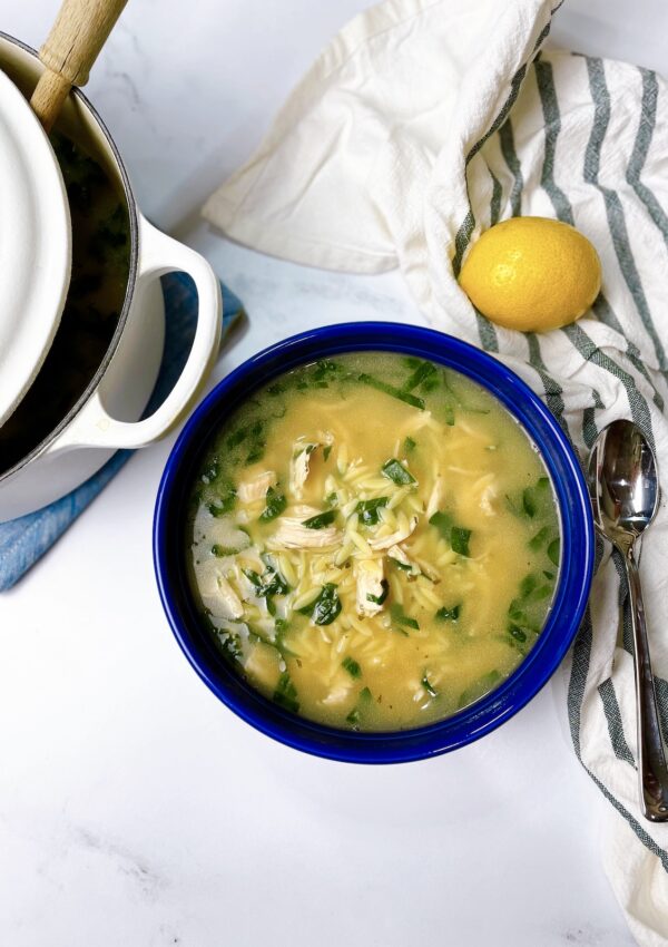 Lemon Chicken Orzo “Sick Soup”