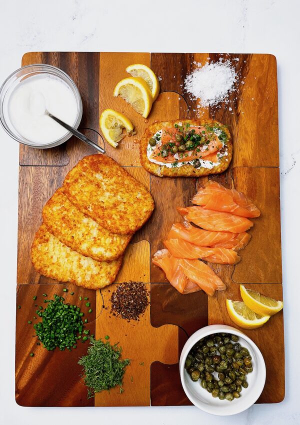 Hashbrown Smoked Salmon Brunch Board