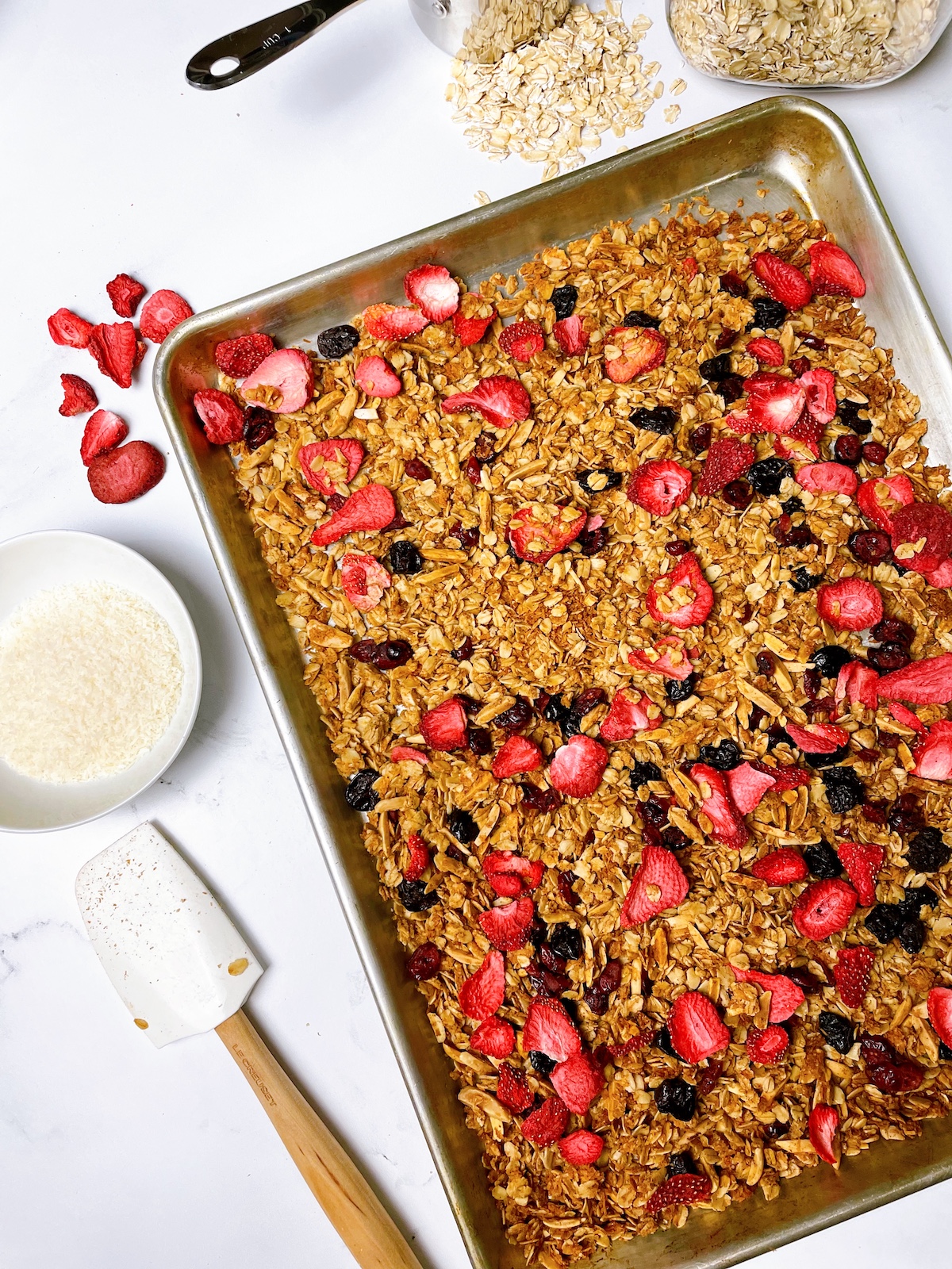 strawberry brown butter granola