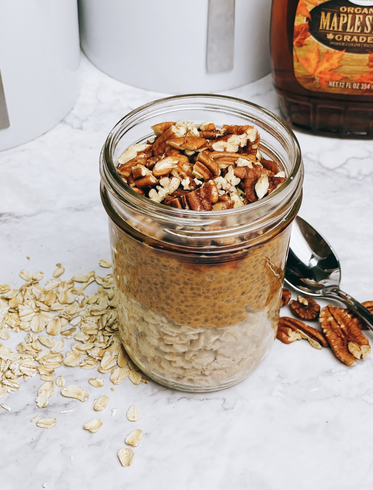 pumpkin pie overnight oats and chia pudding