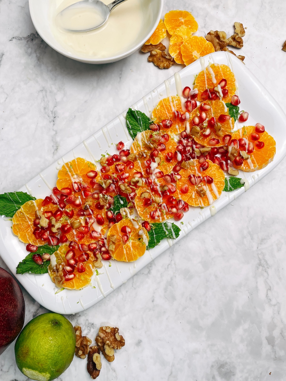 pomegranate and clementine salad