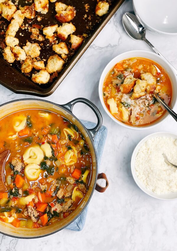 Italian Sausage and Tortellini Soup