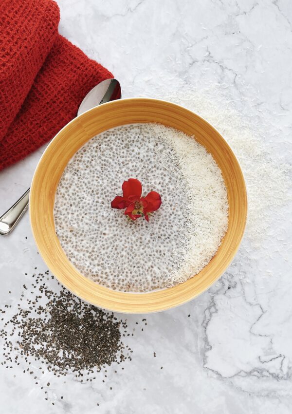 Coconut Rose Chia Pudding