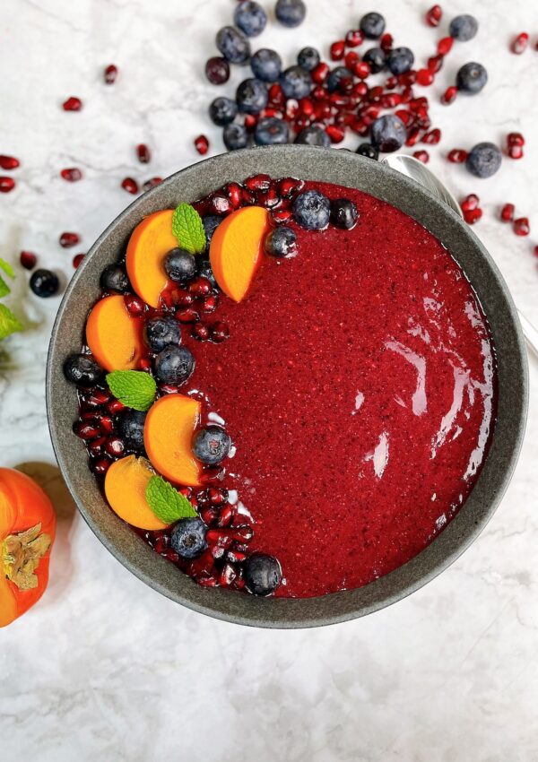 Blueberry Pomegranate Smoothie Bowl