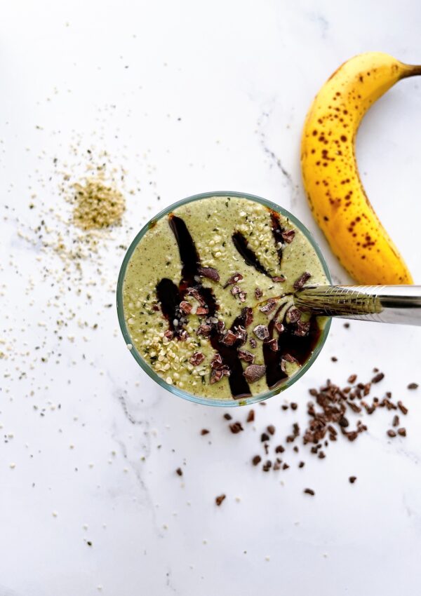 Healthy Banana Chocolate Wellness “Shake”