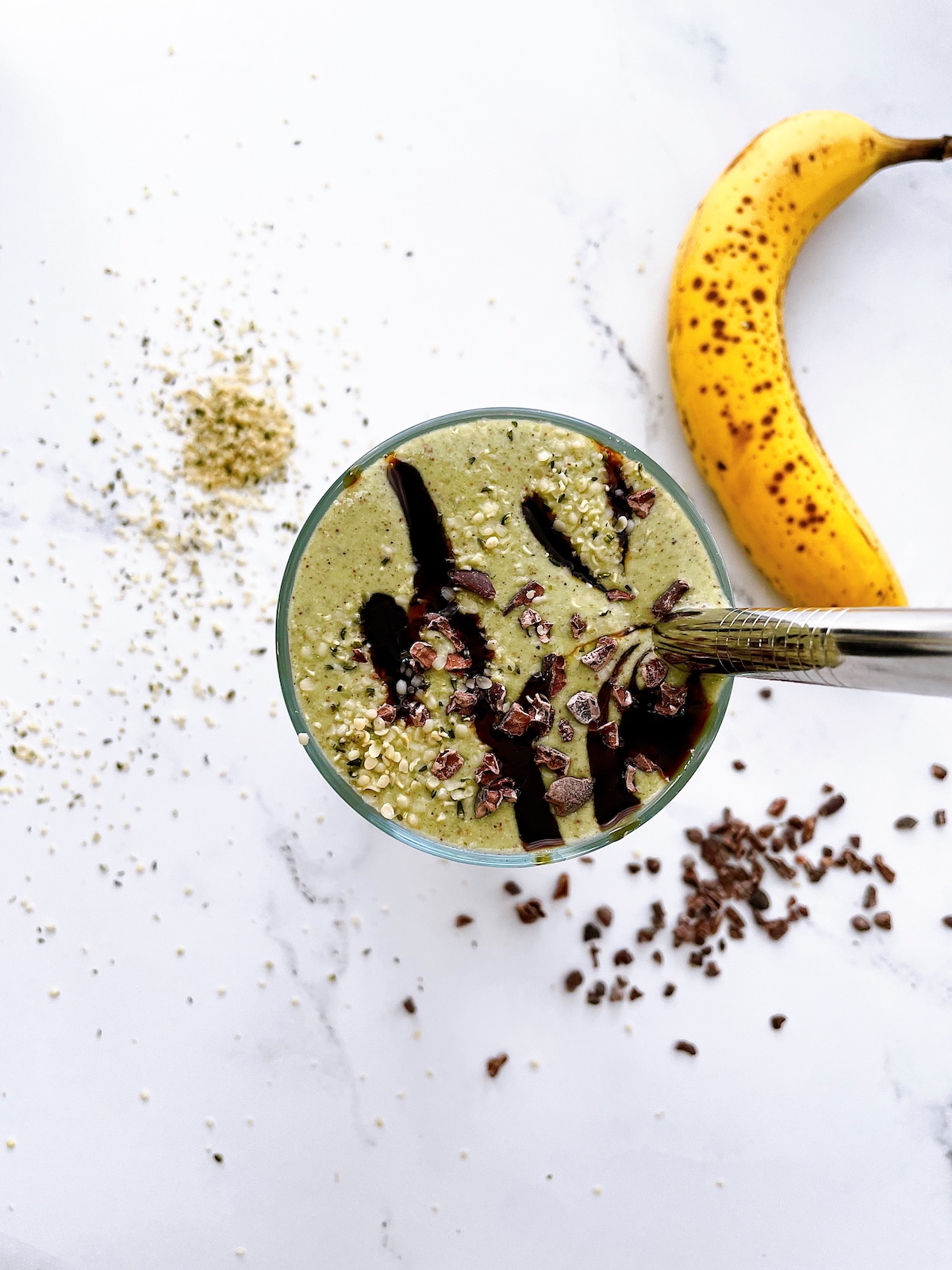 Healthy Banana Chocolate Wellness Shake