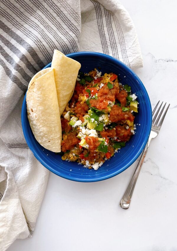 Leftover Taco Breakfast Bowl