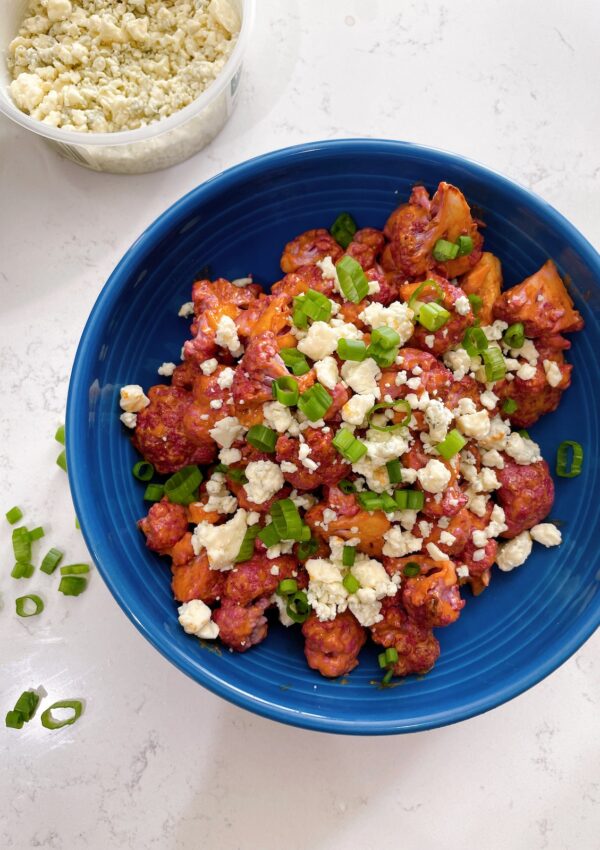 Air Fryer Buffalo Purple Cauliflower