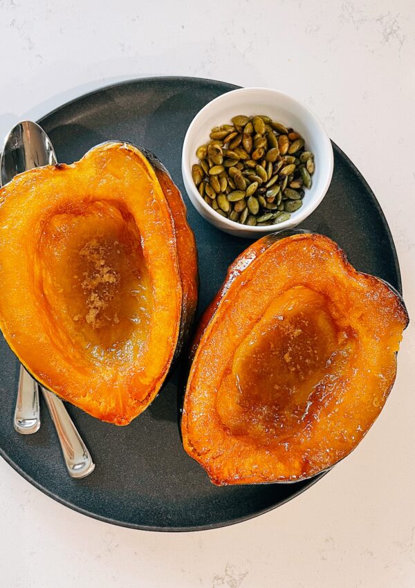 Roasted Brown Sugar Acorn Squash