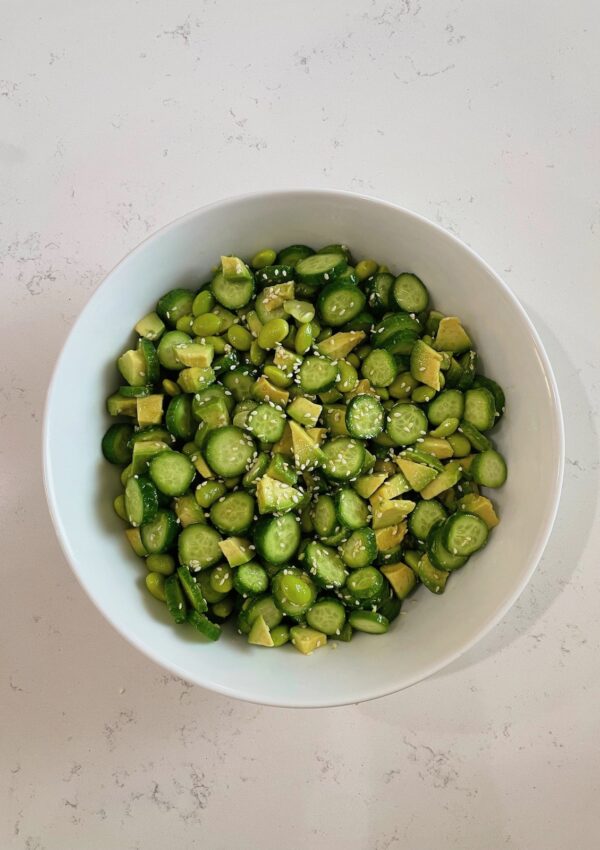 Cucumber Avocado Edamame Salad