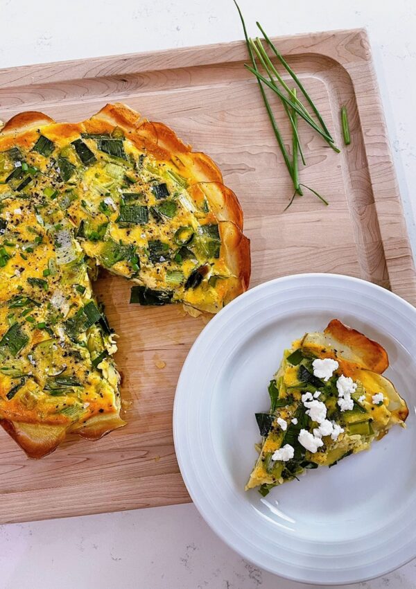 Potato-Crusted Leek Frittata