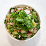 Herb, Radish and Cucumber Crunch Salad with Za’atar Dressing