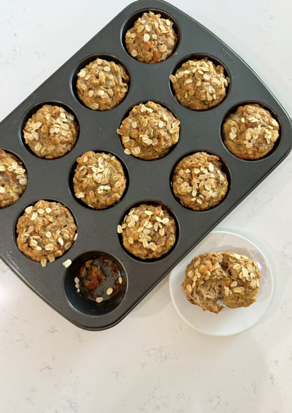 ABCZ (Apple, Banana, Carrot and Zucchini) Muffins