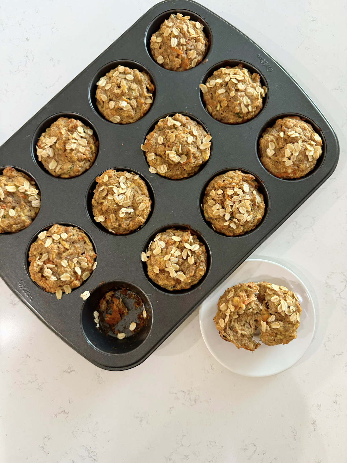 apple, banana, carrot, zucchini muffin recipe